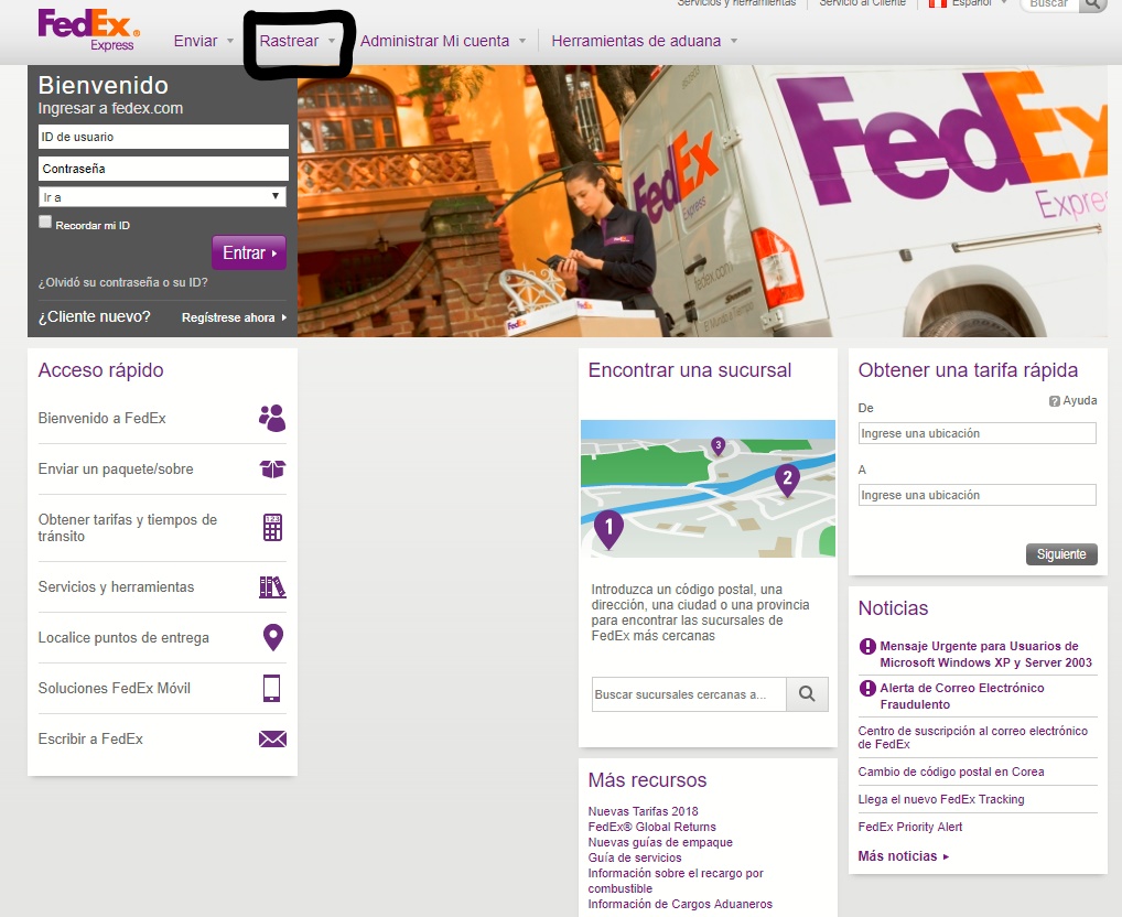 FedEx Perú > Envíos Rastreo de Guías Oficinas y Teléfono